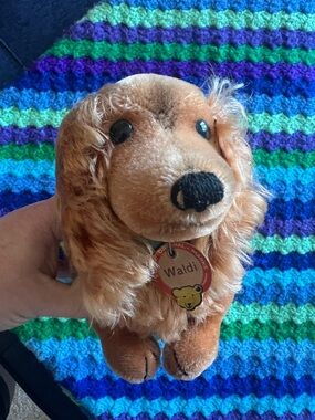 Steiff Brown Plush Dachshund Dog Toy - Soft Brown Puppy Plush